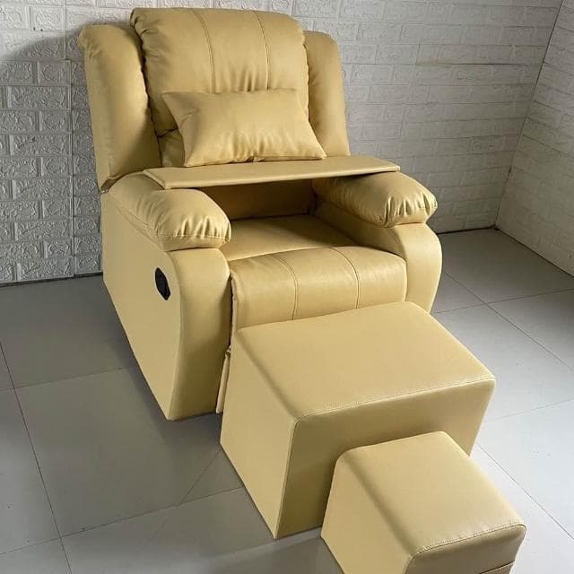 開立發票 免運 美甲美睫店沙发 美容美足纹绣电动椅 多功能单人足浴按摩皮质可躺椅子