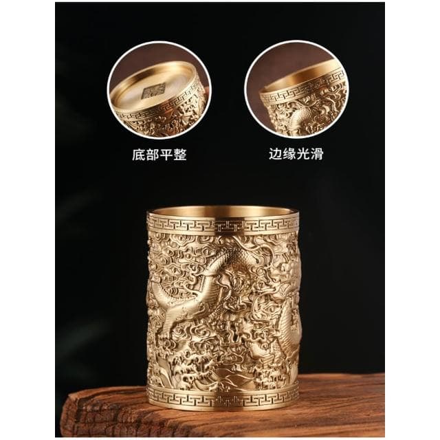 黃銅茶道六君子茶夾子黃銅茶刀擺件6君子套裝功夫茶具零配件工具