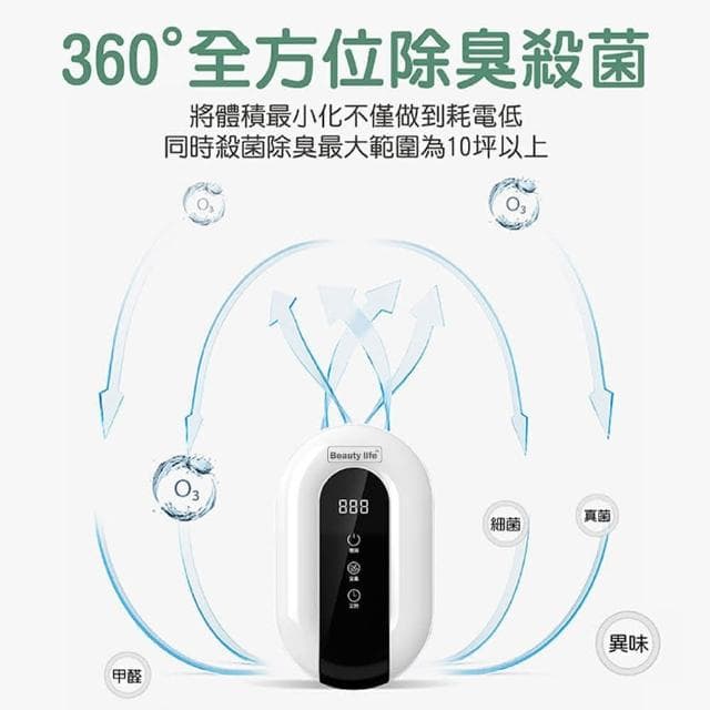空氣淨化器 USB插電 多功能除臭清淨機 臭氧消毒機 車用清淨空氣機 臭氧機 殺菌機GQ-10