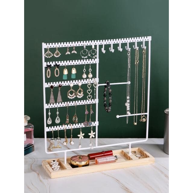 耳環收納飾品展示架擺放項鏈手鏈戒指耳飾掛架子桌面首飾架家用大