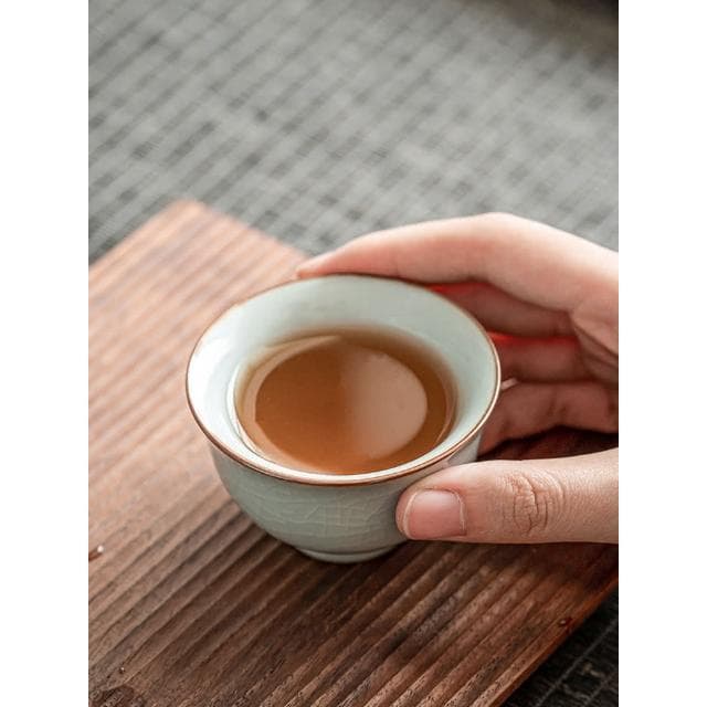 新年禮物送長輩汝窯茶具套裝家用2024新款汝瓷泡茶器喬遷禮品禮盒
