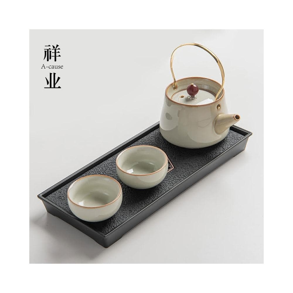 功夫茶具小套裝 家用 個人用 飯店單人飲泡茶一壺二杯乾泡茶盤台