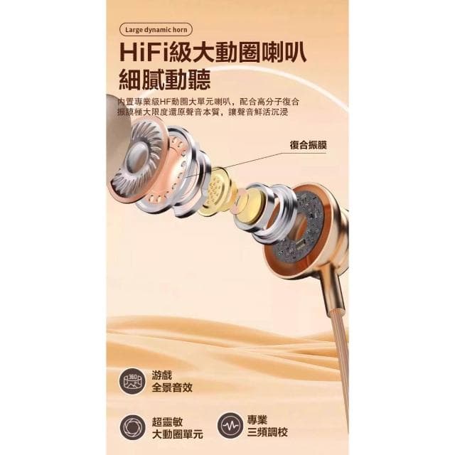掛脖式耳機 K歌耳返 超長續航 無感延遲 入耳式主動降噪 電競耳機 運動藍芽無線耳機 適用蘋果三星安卓 藍牙耳機