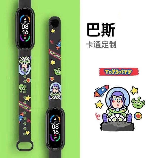 卡通彩屏智能手環手錶男女學生運動多功能手環可充電手錶