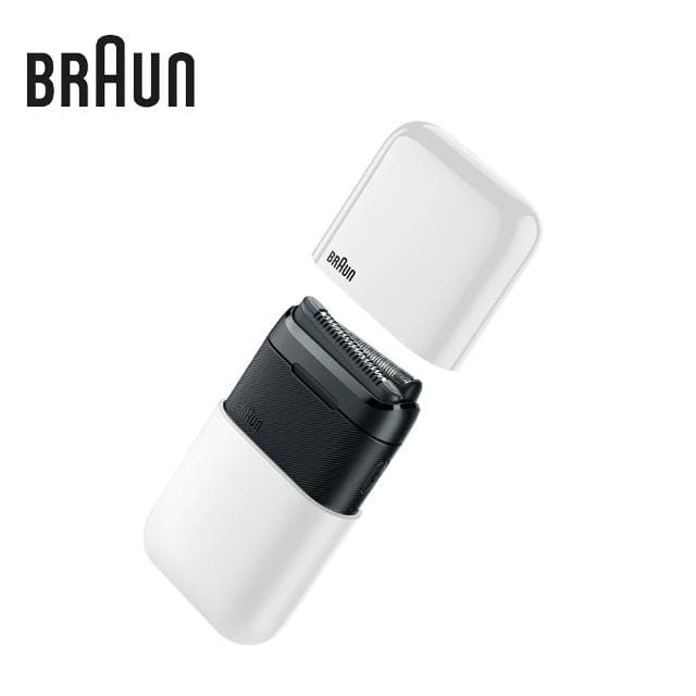 【BRAUN 百靈】M1011 黑子彈系列電鬍刀(簡約白)