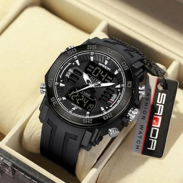 青少年手錶男士學生初高中2025新款高級感防水夜光鋼鐵之心電子表