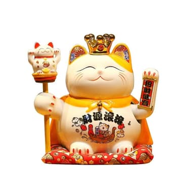 【Felsted 菲仕德】搖手招財擺飾招財貓自動搖手禮品物（擺飾 聖誕禮物 生日禮物 擺設 送禮 裝飾品 發財貓 擺件 送小貓）