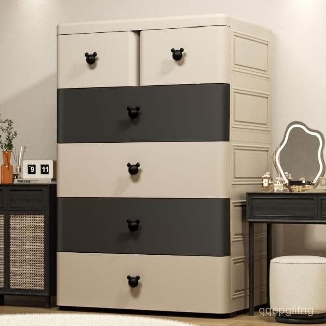 免運 新品上市 加厚收納櫃抽屜式寶寶衣櫃嬰兒衣服多層儲物櫃兒童衣櫥家用置物櫃