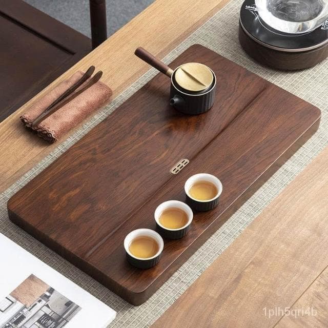 整塊實木茶盤傢用茶具辦公室簡易茶臺花梨中式大茶海蓄排水電木款茶託 茶臺 茶具 功夫茶具 泡茶 茶道