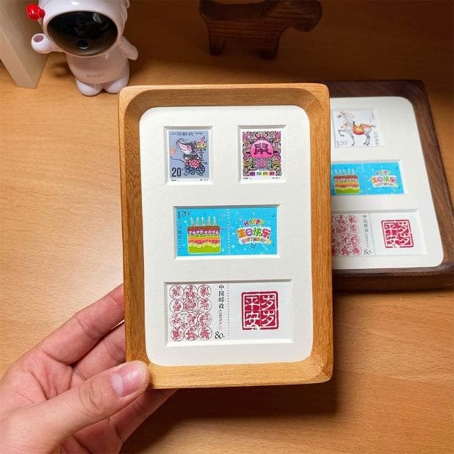 12生肖郵票相框1980-2023擺臺送閨密生日禮物實用女孩男士高級感