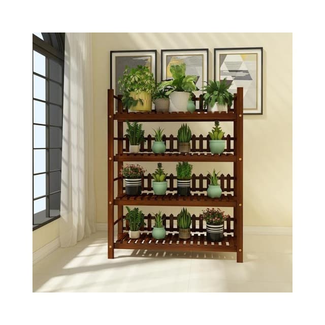 花架 松木植物架 實木花盆架 室內多層特價置物架 落地式盆栽架 多肉陽台客廳綠蘿窗台花盆置物架 鞋架