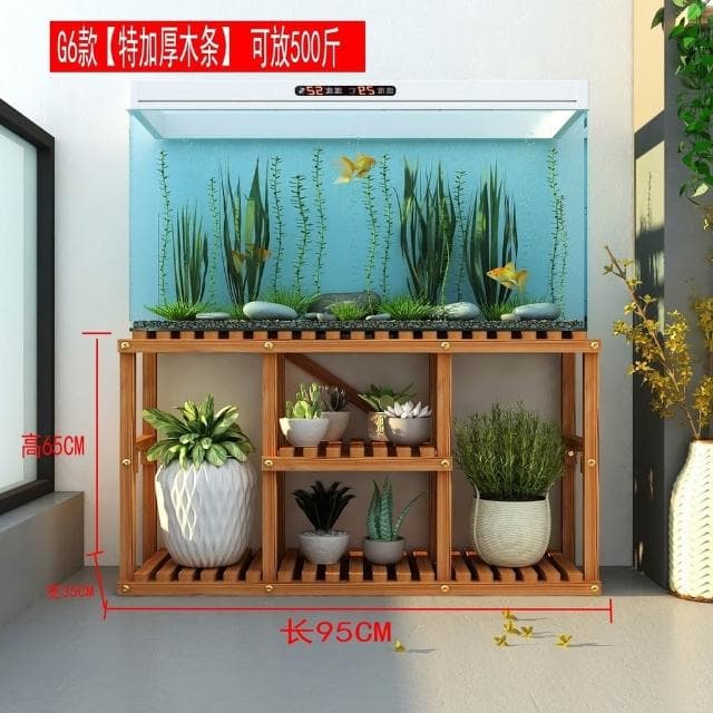 花架 金魚缸架 陽台綠蘿盆栽架 落地式植物架 客廳花盆多肉特價花架 室內實木客廳落地置物架 花園植物架