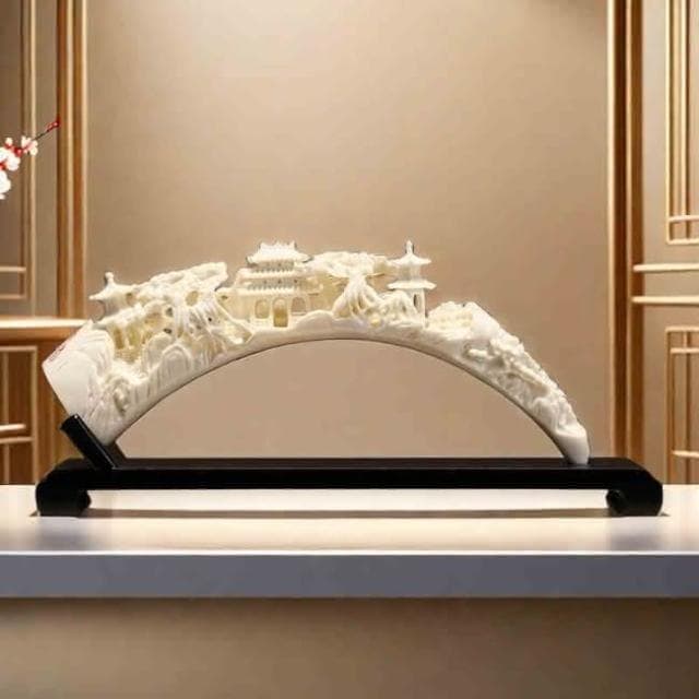 事事順利家居飾品 玄關櫃高擺件 裝飾 新中式 客廳酒櫃工藝品 喬遷禮物