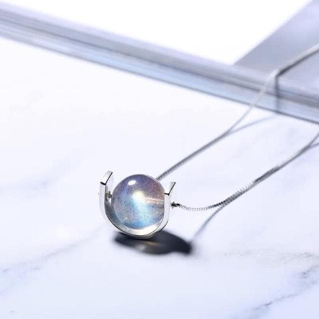 【開運堂】🔥現貨🔥鎖骨鏈 草莓晶灰月光石白金款鎖骨鏈生日項鍊招桃花穩定愛情 開運堂