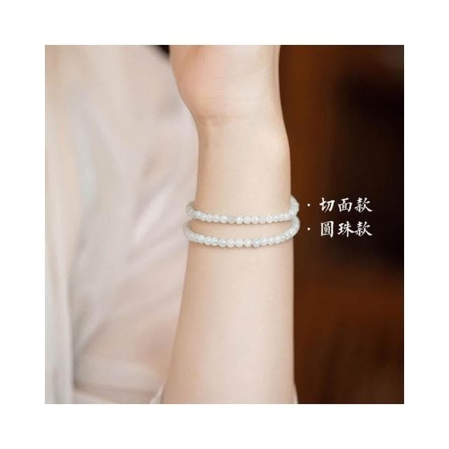 【開運堂】現貨  含蓄 極細２ｍｍ圓珠老坑緬甸翡翠極細手鍊女情人節聖誕節情侶女禮物生日禮物 開運堂
