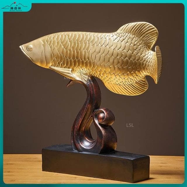 可開發票 免運 居家裝飾 客廳擺設 房間擺飾  房間擺飾 招財擺件 風水擺件 龍魚擺件 喬遷禮品 開業禮物 家居擺設