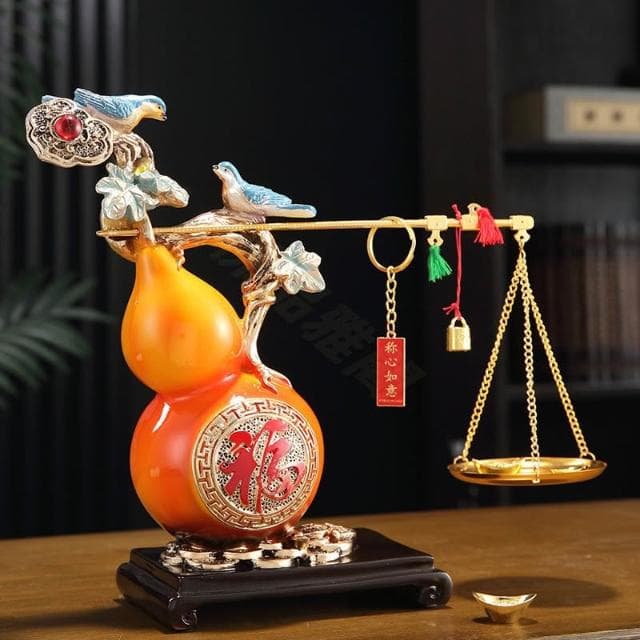 中式稱心如意招財葫蘆玄關擺件客廳酒櫃家居禮物裝飾品喬遷新居