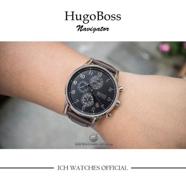 【HUGO BOSS】ICHco 實體門市 美國HugoBoss Navigator系列三眼計時錶-石英錶機械錶男錶女錶手錶腕錶生日禮物父親節禮物情人節禮物