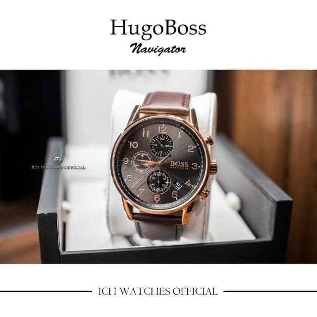 【HUGO BOSS】ICHco 實體門市 美國HugoBoss Navigator系列三眼計時錶-石英錶機械錶男錶女錶手錶腕錶生日禮物父親節禮物情人節禮物