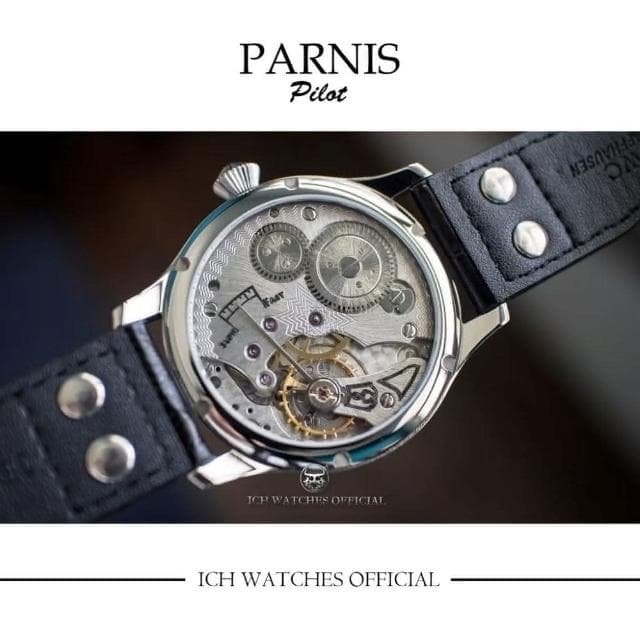 ICHco 實體門市 瑞士PARNIS柏尼時PILOT系列飛行錶-手錶男錶女錶機械錶潛水錶送禮生日禮物父親節禮物運動錶
