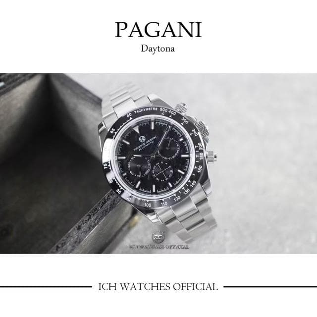 【Pagani 帕加尼】ICHco 實體門市 美國Pagani Design Daytona迪通拿系列賽車三眼計時錶-男錶女錶石英錶機械錶生日禮物父親節禮物情人節