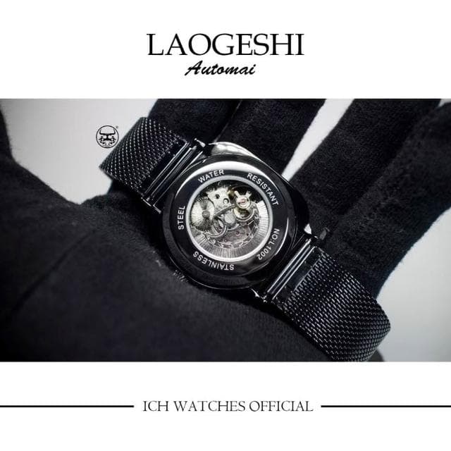 ICHco 實體門市 Laogeshi 方形工業風機械錶-石英錶潛水錶七個星期五男錶女錶情侶錶學生錶運動錶情人節禮物生日禮物父親節禮物