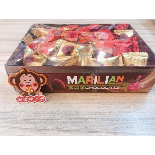 喉愛呷小舖 瑪麗蓮代可可脂巧克力 450g/盒 松露味 奶素