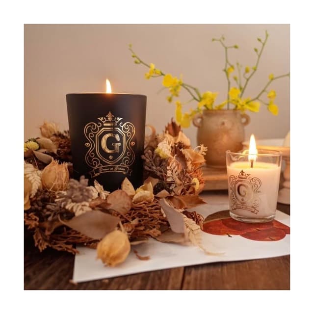 AT&T Grace et Grasse 天然香氛蠟燭 典雅黑瓶180g