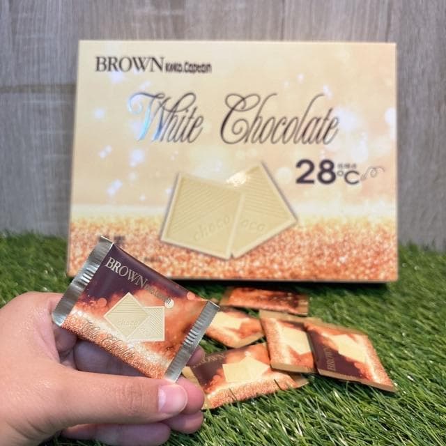 28°低熔點 白色風暴布朗巧克力130g 白巧克力 片裝巧克力 獨立包裝 白色巧克力