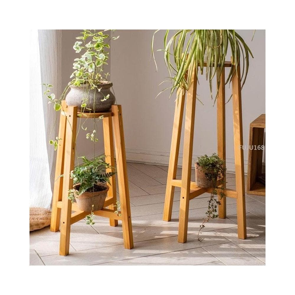 掬涵實木花盆架客廳置物架陽臺多肉綠蘿花盆架落地花幾盆栽植物架 台灣熱賣