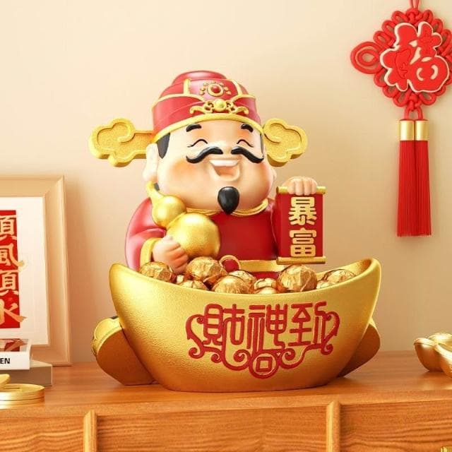 財神爺 財神 聚寶盆 招財 聚財 擺件 玄關鑰匙收納 玄關收納 招財擺件 玄關擺飾 財位擺件 開業 喬遷 開店 禮物