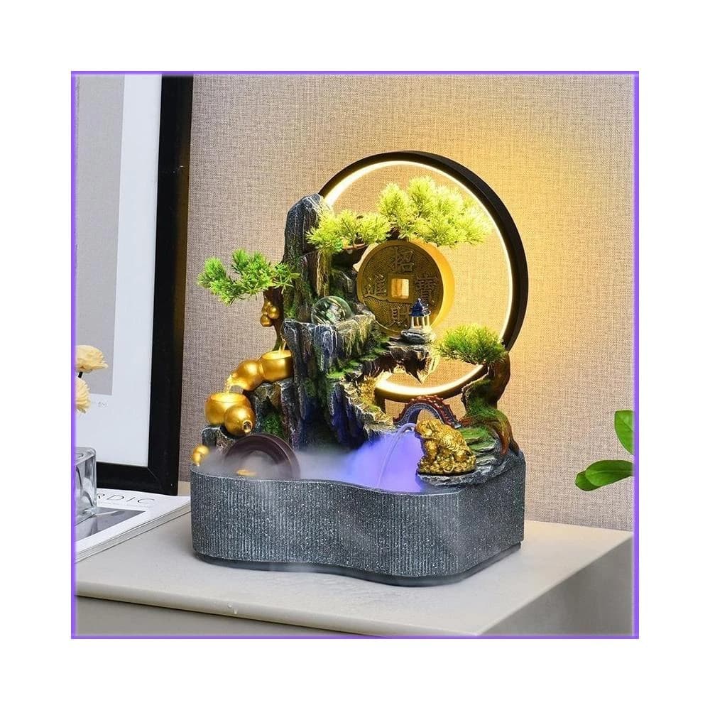 假山流水擺件 風水擺件 風水擺 招財水流盆 水流擺件 流水盆 開運 開幕 喬遷 禮物 玄關擺飾 桌麵擺件 開幕送禮