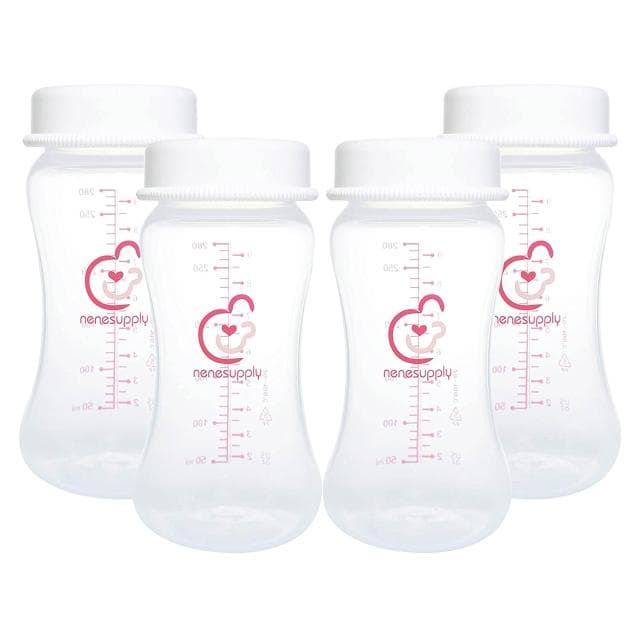 Nenesupply 適用貝瑞克寬口奶瓶集乳瓶280ml 4入 適貝瑞克 適優合 適新安怡Avent 適馨乃樂 非原廠