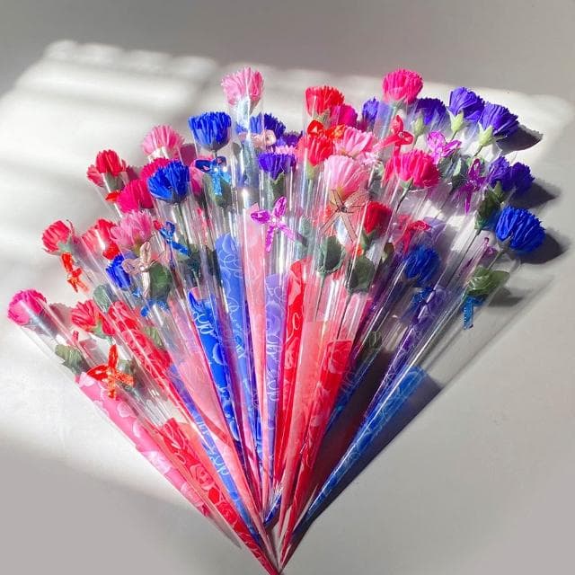 〔小島百貨〕單色３６支 康乃馨 玫瑰花 香皂花 貼紙訂製 活動節慶 長輩送禮 婚禮小物 畢業禮物 母親節禮物