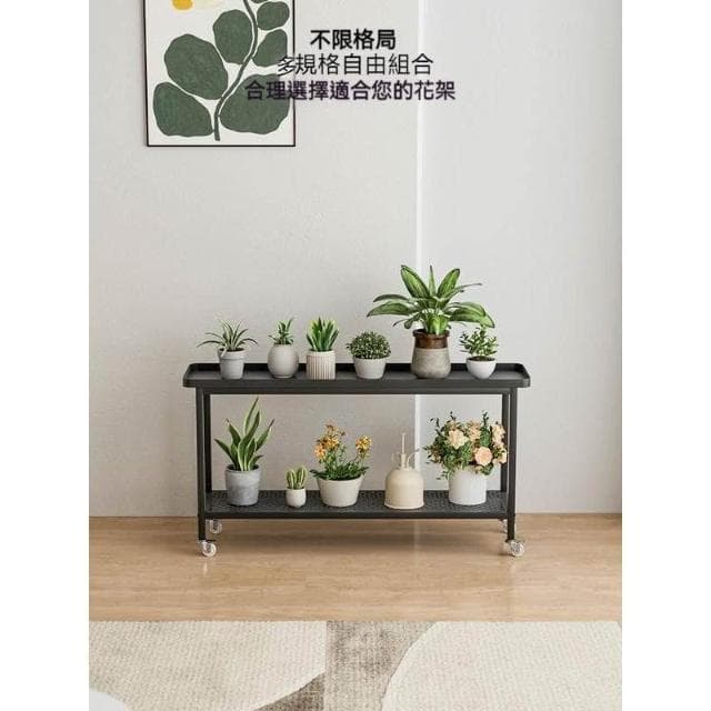 -2025年新款- 免運費 植物架 花架子 盆栽架 移動置物架 客廳落地式花架 陽臺簡約現代花盆架 鐵藝植物擺放層架