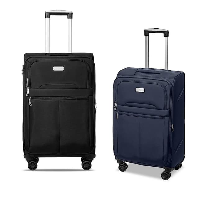 【Batolon 寶龍】皇家風範 24吋 加大防爆拉鍊商務箱/旅行箱 布面行李箱 商務箱 行李箱 布箱
