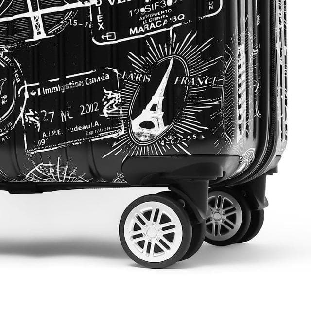 【ROYAL POLO】28吋防刮硬殼行李箱 漫遊記ABS拉鍊硬殼箱 磨砂霧面 世界郵票圖騰