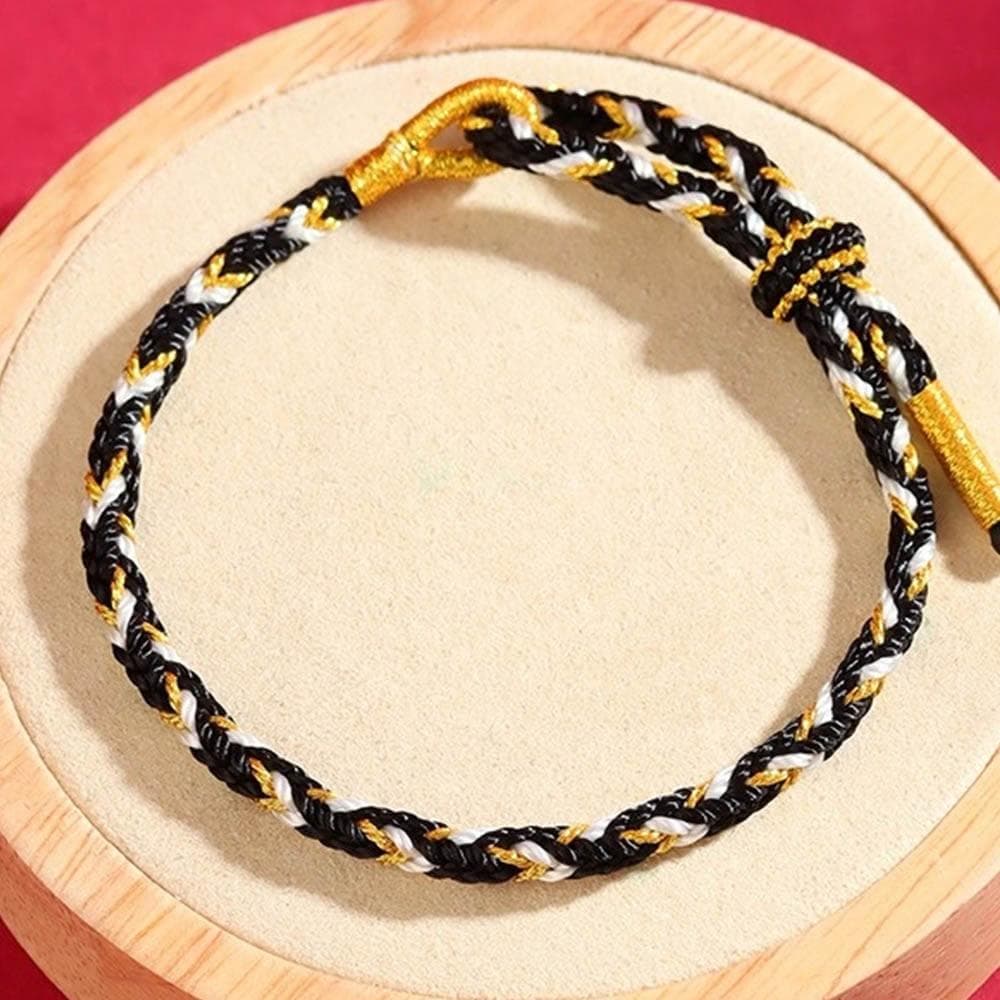 【EMMA SUE】結緣品 禮物 心想事成 可調節 手工編織 串珠手環 本命年 五行手鍊 手繩紅繩 男女通用 開運 幸運手環 手鍊