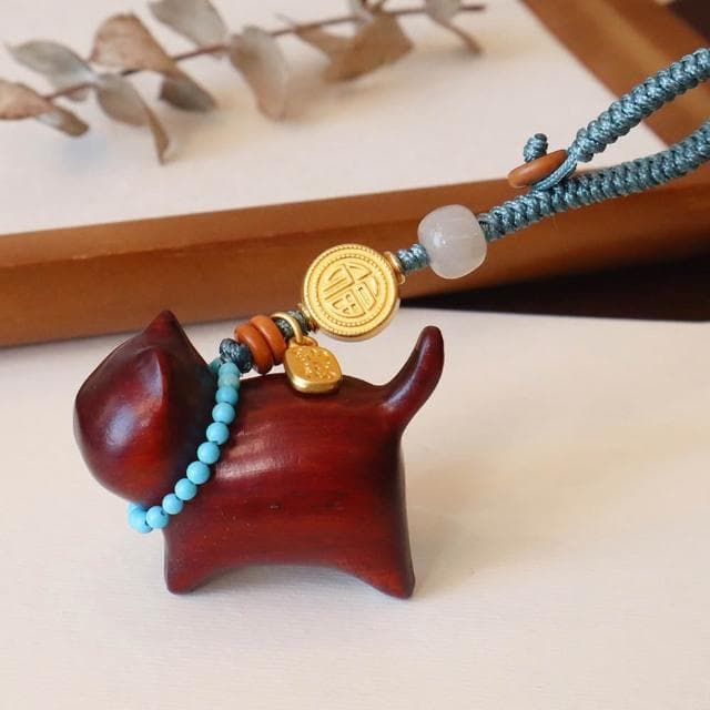 【EMMA SUE】鑰匙圈 吊飾 可愛吊飾 掛飾 禮物 小吊飾 好運 貓咪吊飾 鑰匙扣 包包掛件 招財 手機吊飾 貓咪 情人節