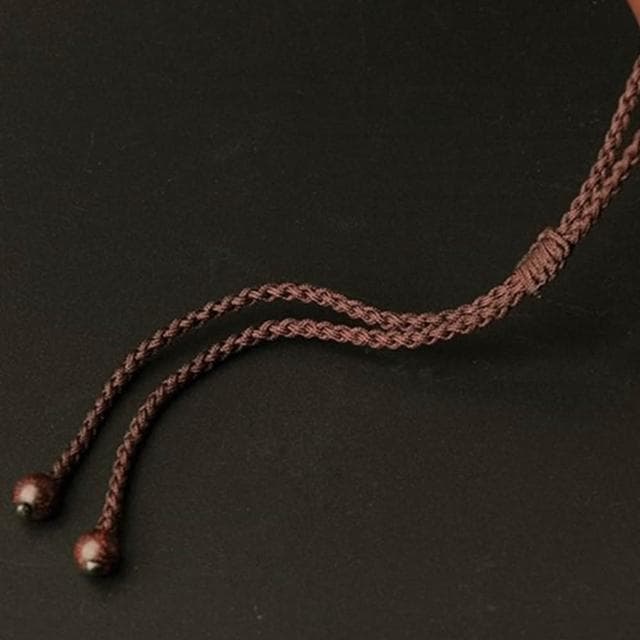 【EMMA SUE】避邪項鍊 保平安 消災解厄 開運項鍊 化煞 送長輩 送朋友 送學生 項鍊 手工編織 小葉紫檀 吊墜項鍊 生日禮物