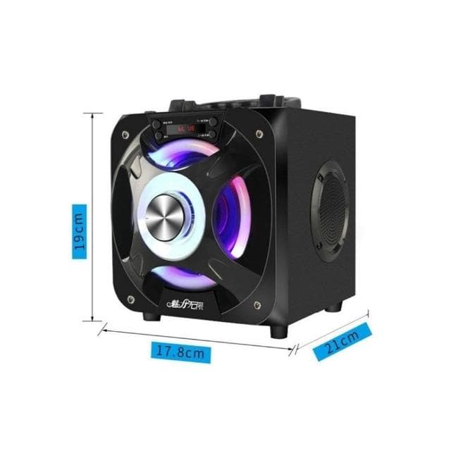 高雄現貨 熱銷款 無線麥克風音響 藍牙音箱麥克風一體機 低音炮大音量 家用K歌 電腦小音箱 廣場舞 戶外大功率炫彩音箱