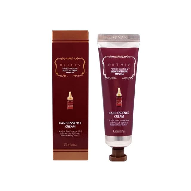 【coreana】韓國高麗雅娜-ORTHIA膠原蛋白護手霜50ml/盒(手部保養茉莉香氛安瓶精華,約28天密集潤澤乳液)
