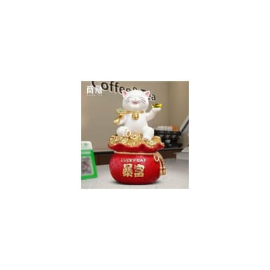 樹脂材質 暴富招財貓存錢罐擺件開業喬遷禮物店鋪收銀台辦公室前臺裝飾品