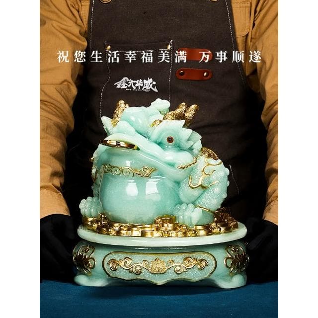 玉石金蟾擺件招財三足金蟬蟾蜍客廳辦公室桌裝飾店鋪開業禮物高檔