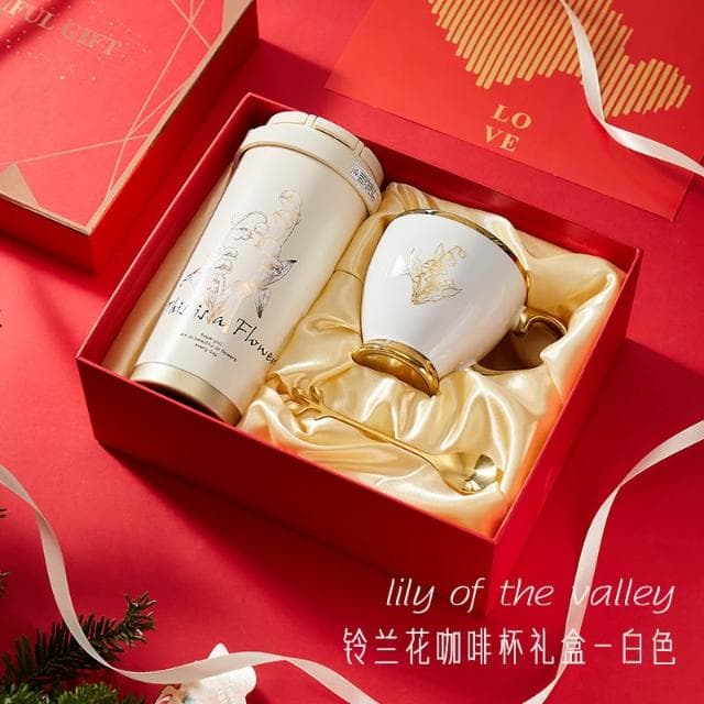 生日禮物送女生客戶老師實用高級感禮盒保溫杯定制結婚美業伴手禮