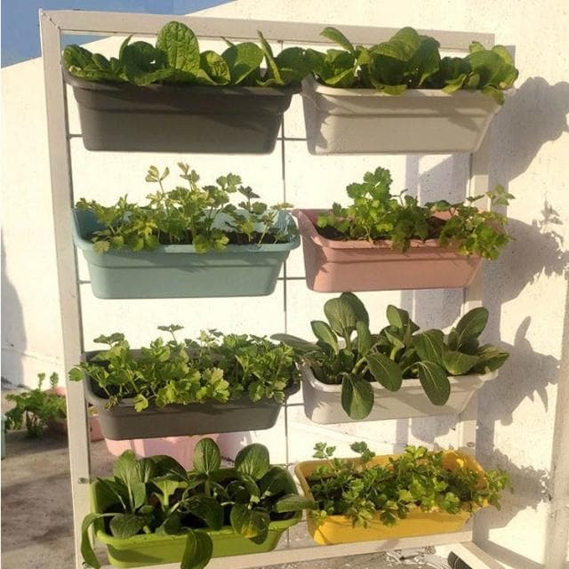 花架 盆栽架 植物架 室外落地式鐵藝移動花架封閉陽臺蔬菜種植架帶輪多層樓頂種菜神器
