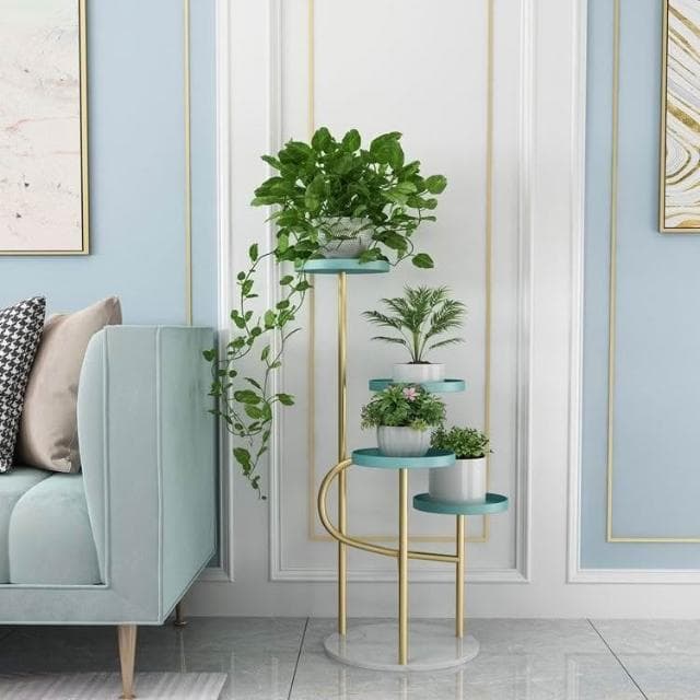 花架 盆栽架 植物架 北歐鐵藝客廳花架室內裝飾花架置物架陽臺多層花架簡約綠蘿擺放架