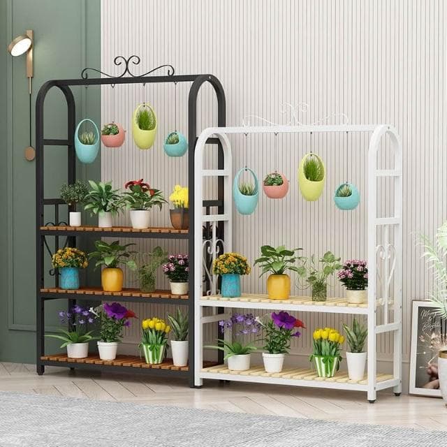 花架 盆栽架 植物架 多肉花架置物架陽臺花架省空間多層落地式鐵藝可移動室內多功能