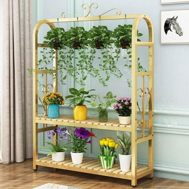 花架 盆栽架 植物架 多肉花架置物架陽臺花架省空間多層落地式鐵藝可移動室內多功能