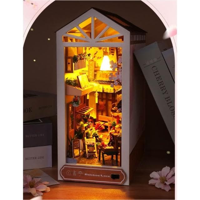 大旺小舖:DIY小屋 雨後小巷  袖珍屋娃娃屋材料包 現貨在台北當天寄 賣場上百款小屋 生日結婚母親節情人節聖誕交換禮物